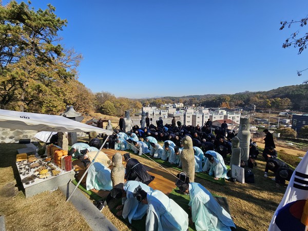 안동 권씨 추밀공파 정간공 추향제 모습