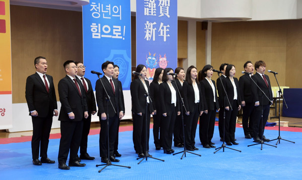 고양시립합창단의 합창공연.