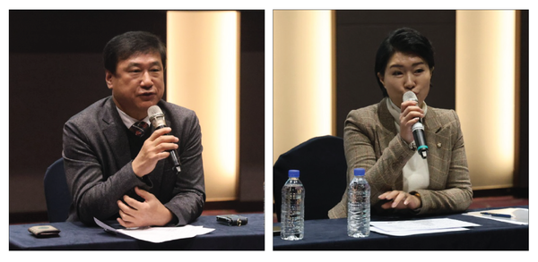 (왼쪽부터) 이택수 경기도의원, 손동숙 고양시의원.