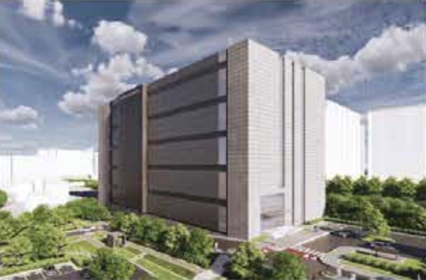 덕이동 데이터센터 조감도. 데이터센터의 전기 공급용량이 20㎿급이기에 파주시 소재의 ‘신파주 변전소’로부터 전력을 공급받기 위한 전선매설 공사가 필수적이다.