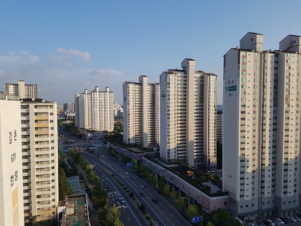 마두역에서 바라 본 일산 강촌마을. [사진제공=오마이뉴스]