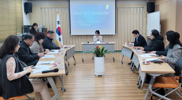 대화동 직능단체장 회의.