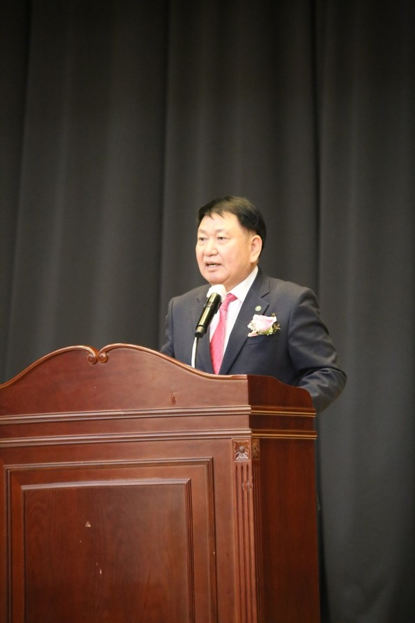 신임 임형성 회장. ​​​​​​​[사진제공=일산중고등학교 총동문회]