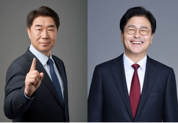(왼쪽부터) 더불어민주당 이기헌, 국민의힘 김종혁 후보