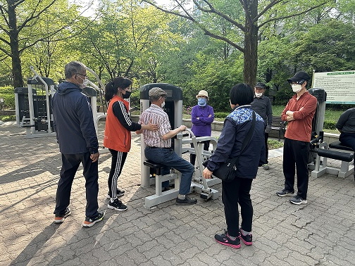 지난해 4월 19일 주엽공원에서 진행된 우리동네 야외헬스장. [사진제공=고양시]