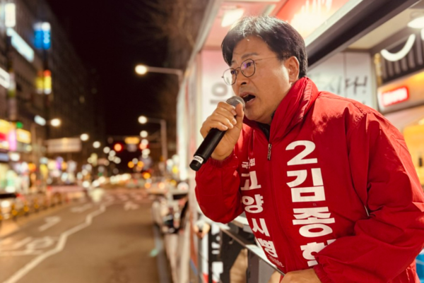 누구보다도 절박하게 선거전을 치른 김종혁 후보 [사진출처=김종혁 후보 블로그]