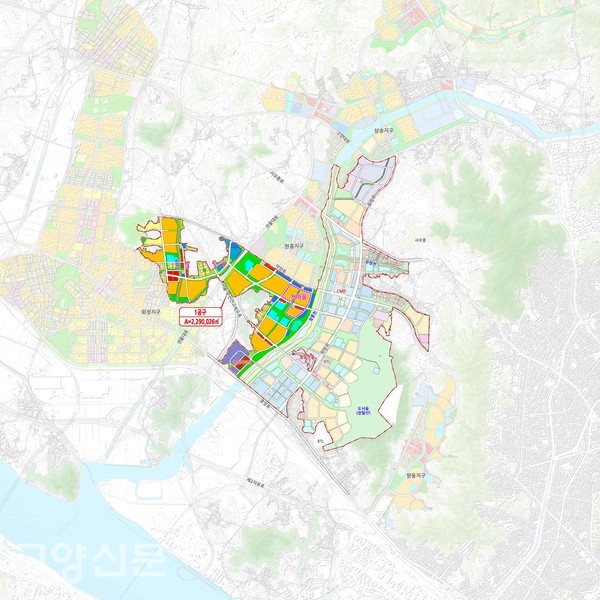 창릉신도시 공구분할도 1공구. [사진제공=LH주택공사]