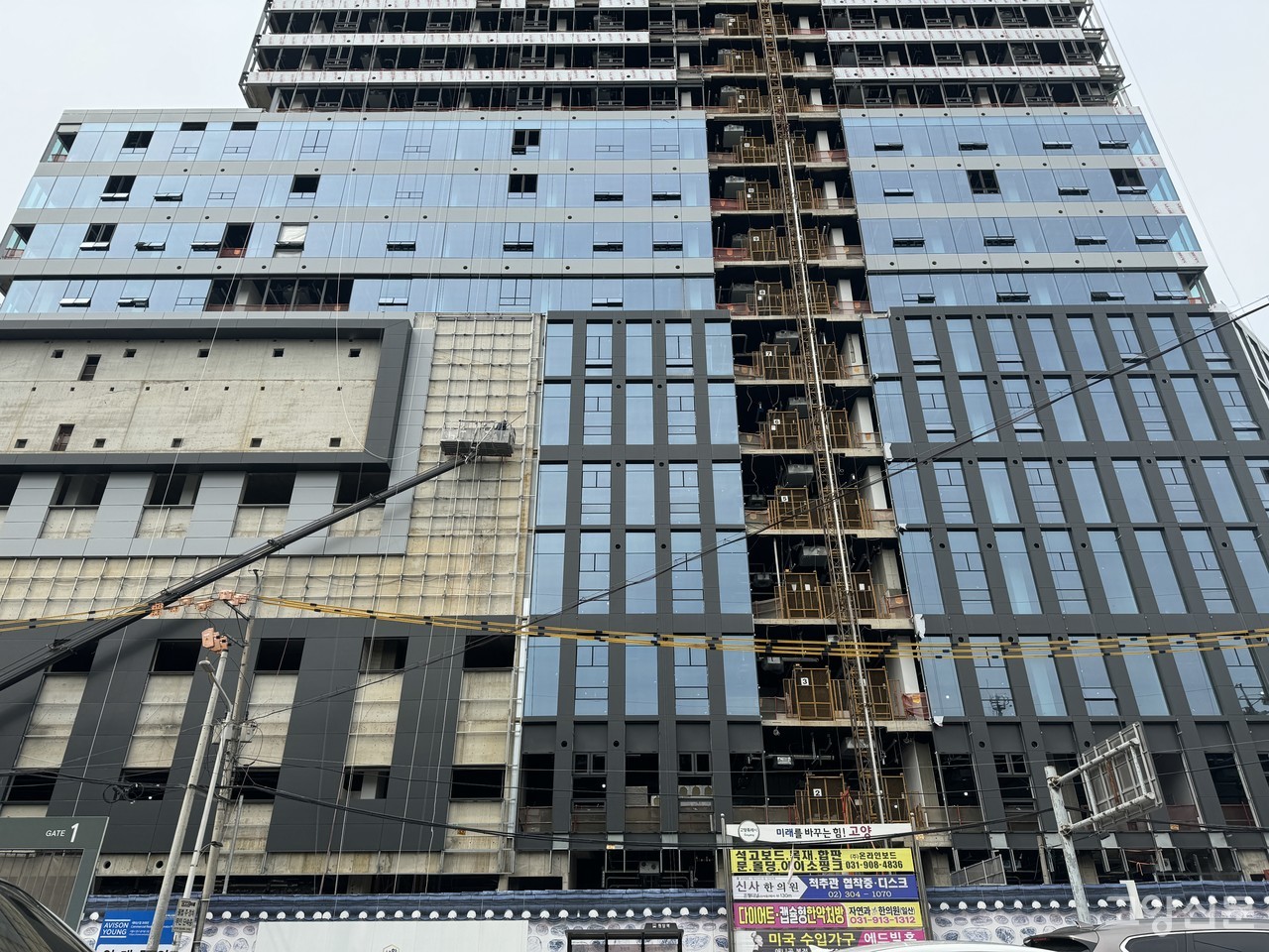 올해 말 준공 예정인 원당역 인근 성사혁신지구 전경.