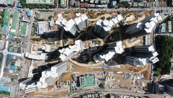 원당 4구역 드론 항공사진. [사진제공=원당4구역 조합]