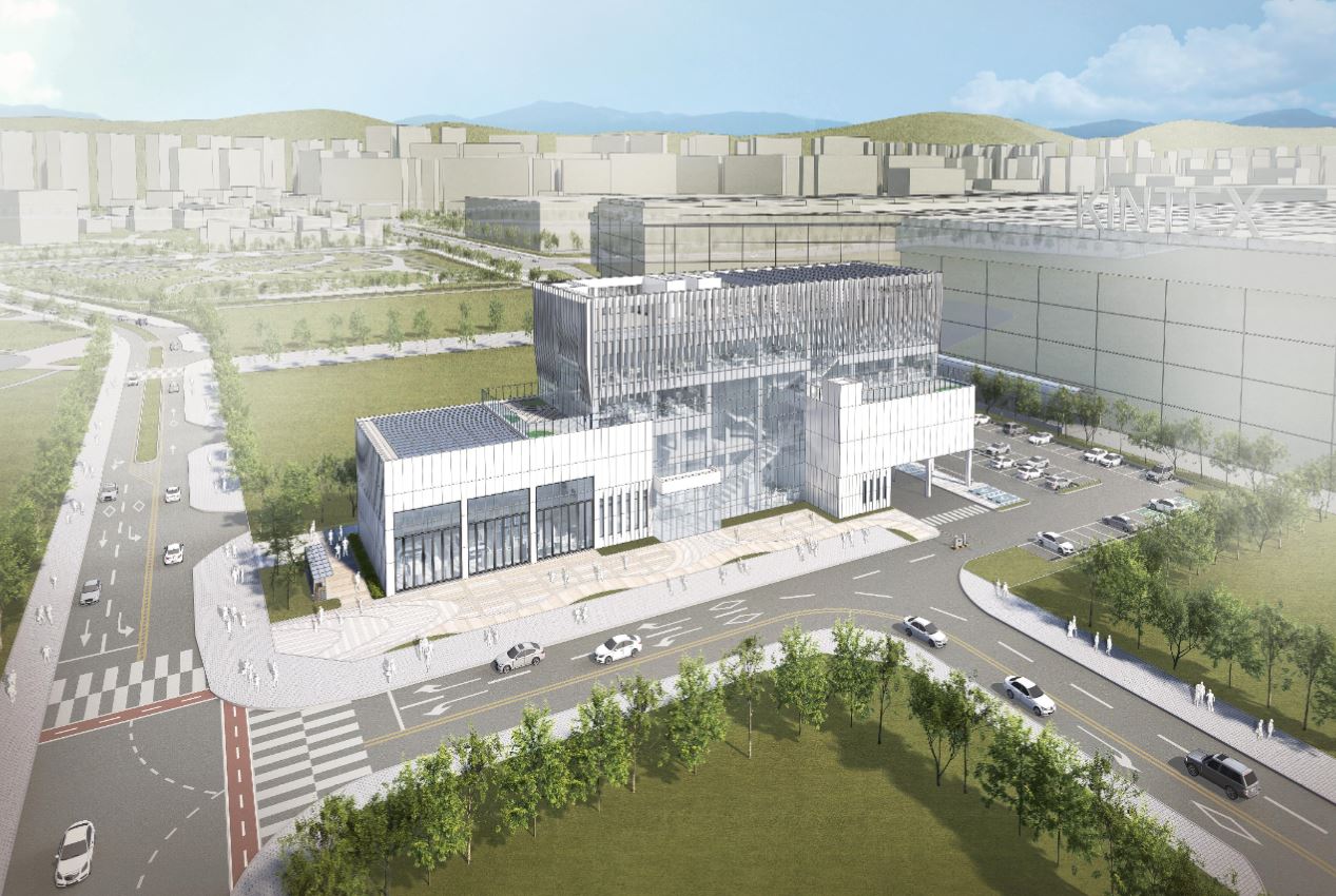 지하1층·지상4층(연면적 5228㎡) 규모로 지어ㅣ는 IP융복합 콘텐츠 클러스터 조감도. [자료제공 = 고양시]