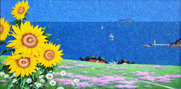 자연의향기. 크기120.2x60.1cm.혼합재료 2018년