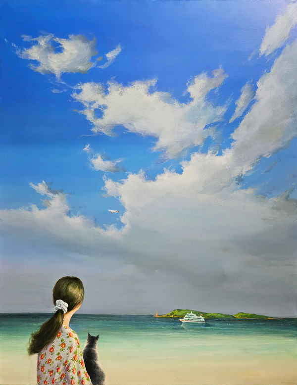 명제.그리움. 크기.112x86.5cm 혼합재료