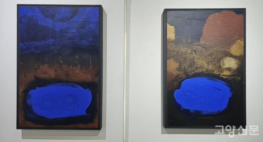 작가만의 개성 있는 색채감이 돋보이는 작품들. 