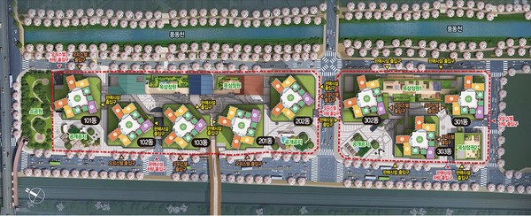 ﻿△‘더샵 일산엘로이’ 오피스텔 단지 설계도. [사진출처=더샵일산엘로이 홈페이지]