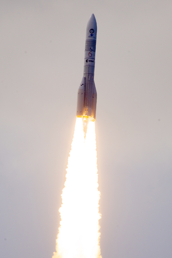 아리안 6호 발사 장면 [사진 제공 = 한국항공대학교]