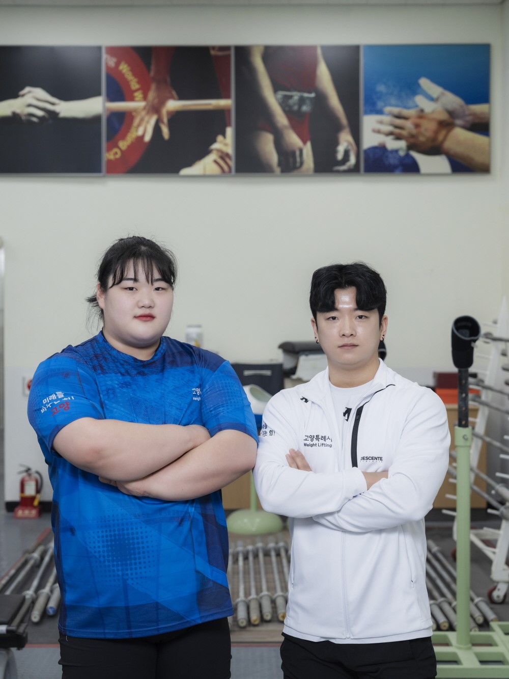 고양시청 역도팀 박혜정, 박주효 선수. [사진제공=고양시]