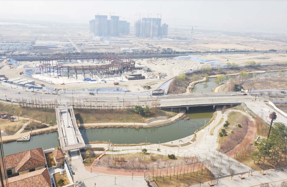 아레나를 포함하는 테마파크·상업시설·호텔·업무시설로 구성된 K-컬처밸리 사업부지 전경. [사진 제공 = CJ라이브시티]