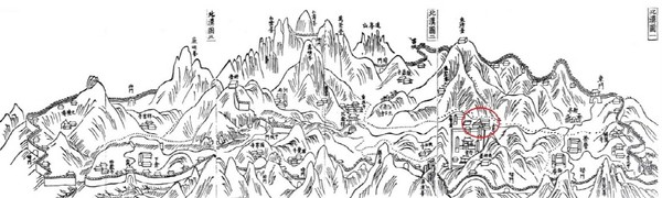 성능대사가 출간한 '북한지' 중 '북한도'. 