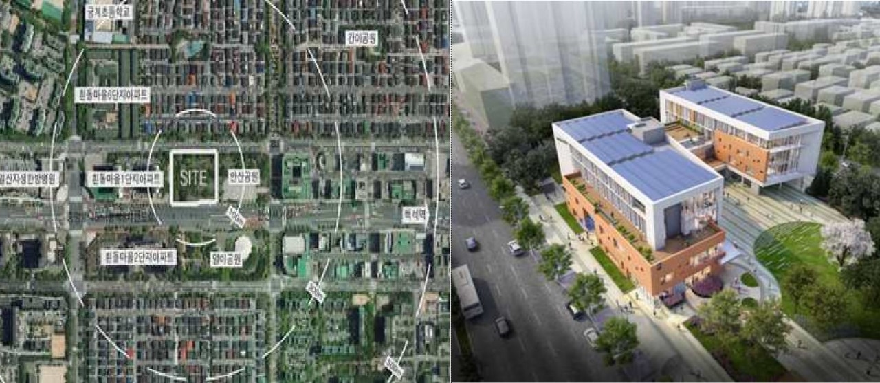 일산동구보건소 위치와 조감도.