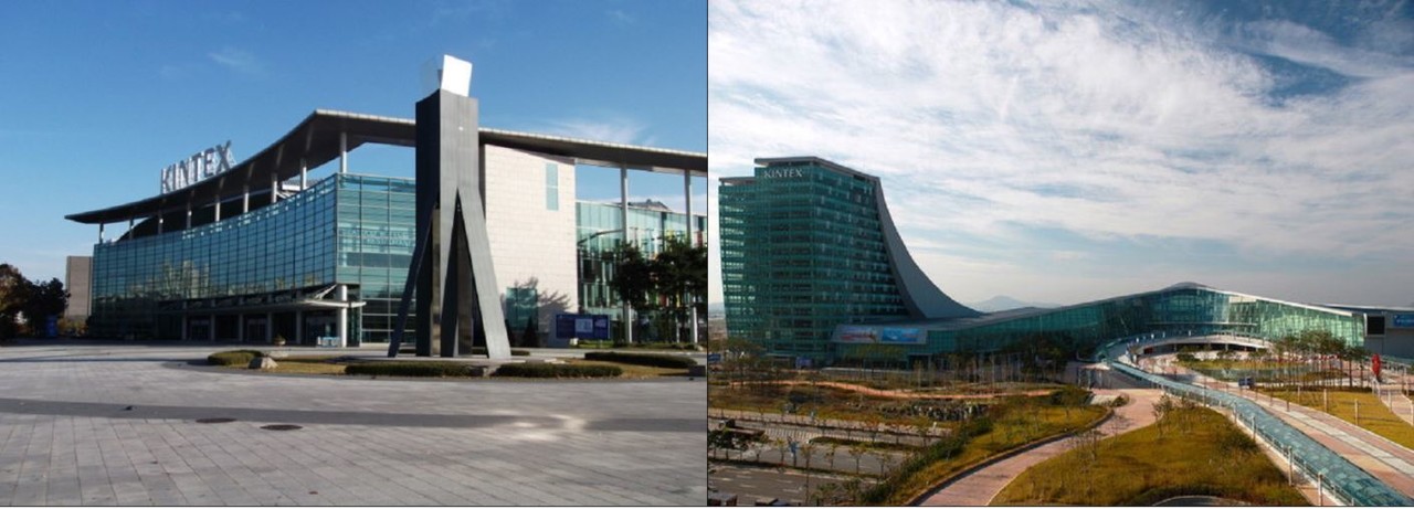 킨텍스 제1전시장과 제2전시장
