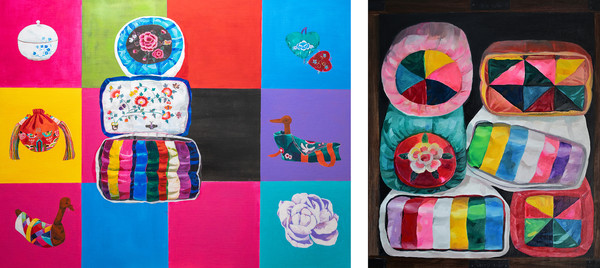 수복강녕oil on canvas91x117cm2024                                   행복이 피어나는 집53x45cm oil on canvas2024