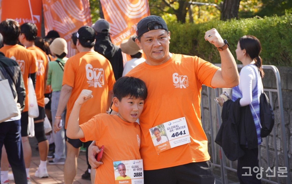 "끝까지 완주한 우리 아들 최고!"