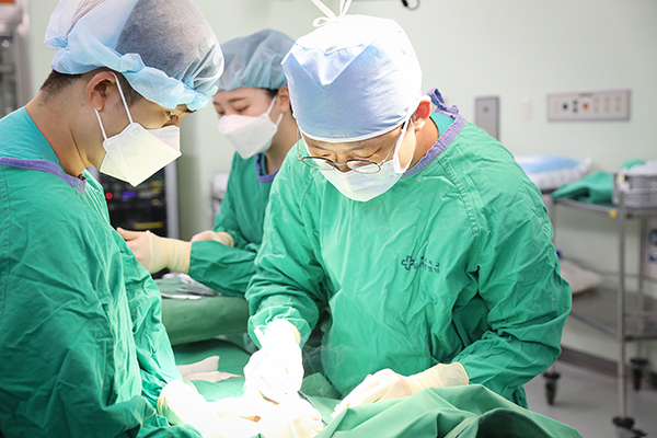 위암 수술 장면 [사진제공 = 일산백볃원]