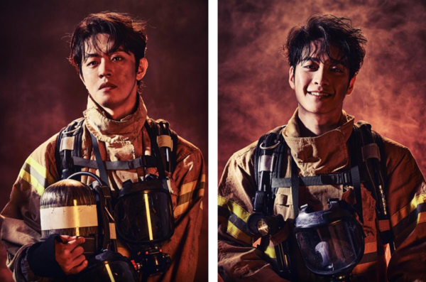 창작뮤지컬 '사칠'의 주인공 정원 역의 변희상(왼쪽)과 이준 역의 홍기범. 