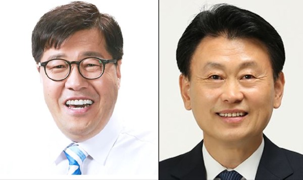 ​'백석동업무빌딩으로의 고양시청사 이전사업 및 부서이전에 대한 행정사무조사 특별위원회' 위원장으로 선임된 임홍열 의원(왼쪽)과 부위원장으로 선임된 김학영 의원.​