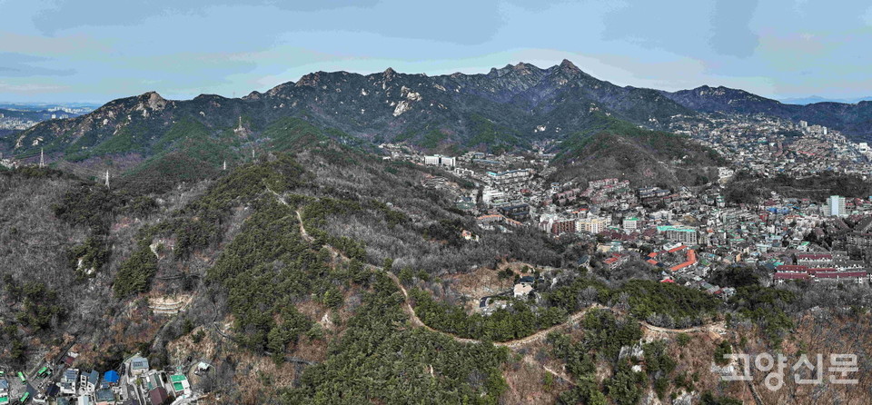 한양도성과 북한산성을 연결해주는 탕춘대성. [사진제공=고양시]