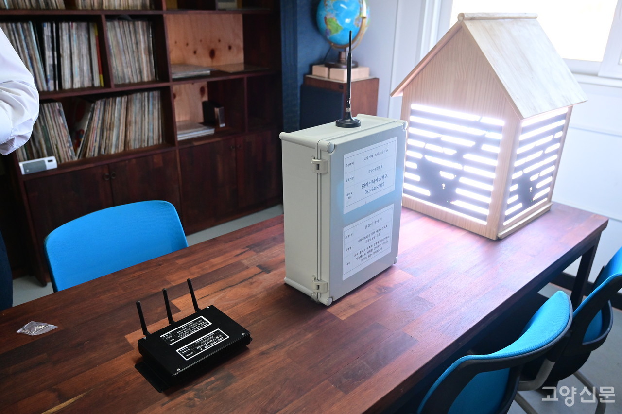 올해 리빙랩 사업을 통해 실증작업을 마친 수신기 등 기회네트워크 관련 제품들. 