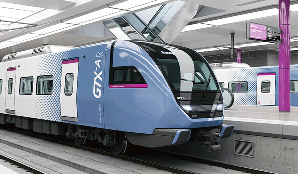 지하 50m 대심도를 달리는 GTX-A 열차. 