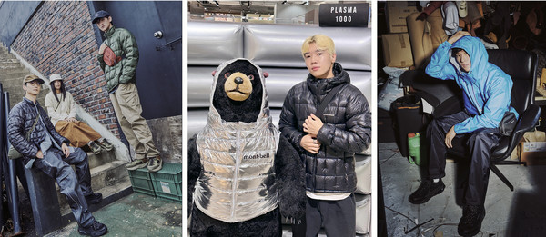 몽벨 팝업스토어에서 몽벨 아이템을 착용한 인플루언서. [사진=몽벨]