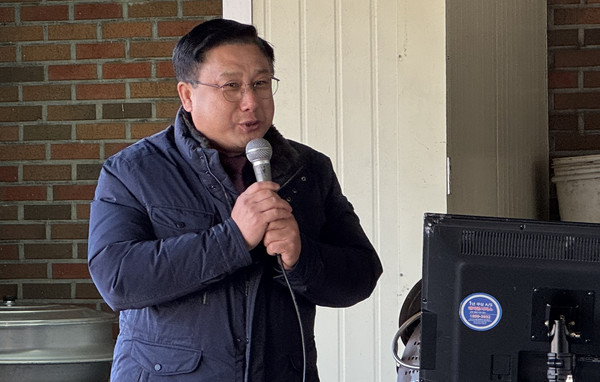 우상훈 벽제농협 조합장이 인사말을 전하고 있다.