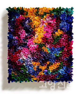 작품명 '천국의 정원-엄마의 꽃밭'. 