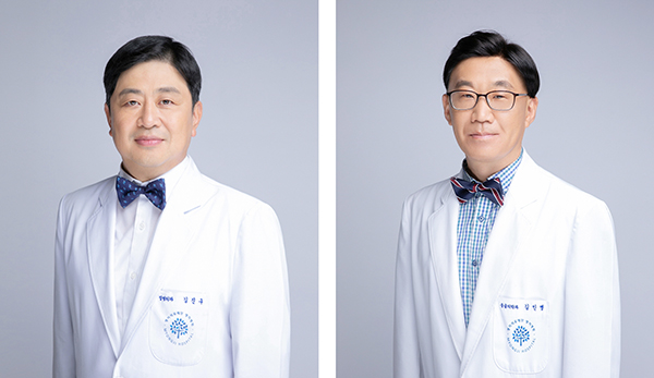 (사진 왼쪽부터) 명지의료재단 김진구 의료원장과 김인병 명지병원장 [사진제공 = 명지병원]