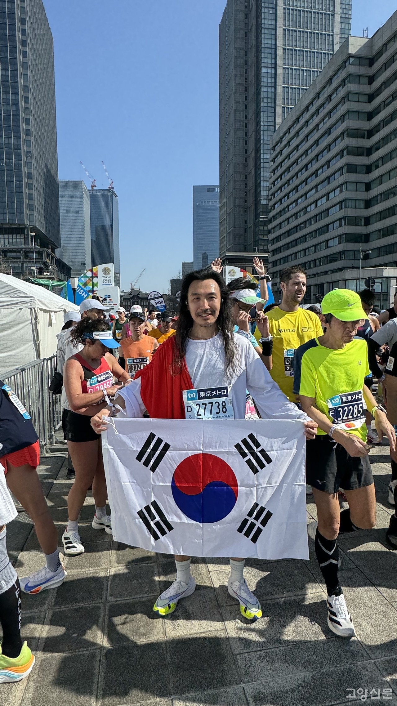 김민수씨는 올해 3월 세계 7대 메이저 중 하나인 도쿄 마라톤 대회에도 참여했다. [사진제공= 김민수]