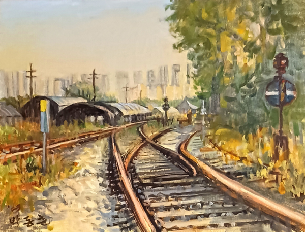 박동춘 작 '대곡역 가는 길'.