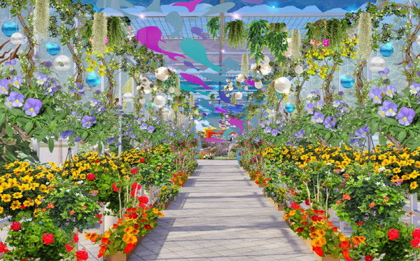 '꽃, 빛, 그리고 노을의 정원' 조감도