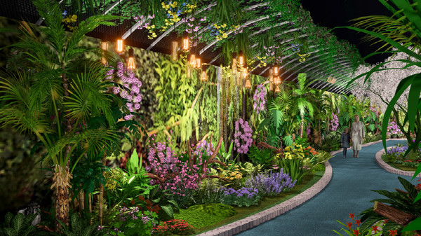 '숨 쉬는 실내정원' 조감도. 