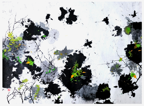 봄날이 오면, 화선지에 수묵채색, 아크릴(75*100), 사진제공 이일구 작가