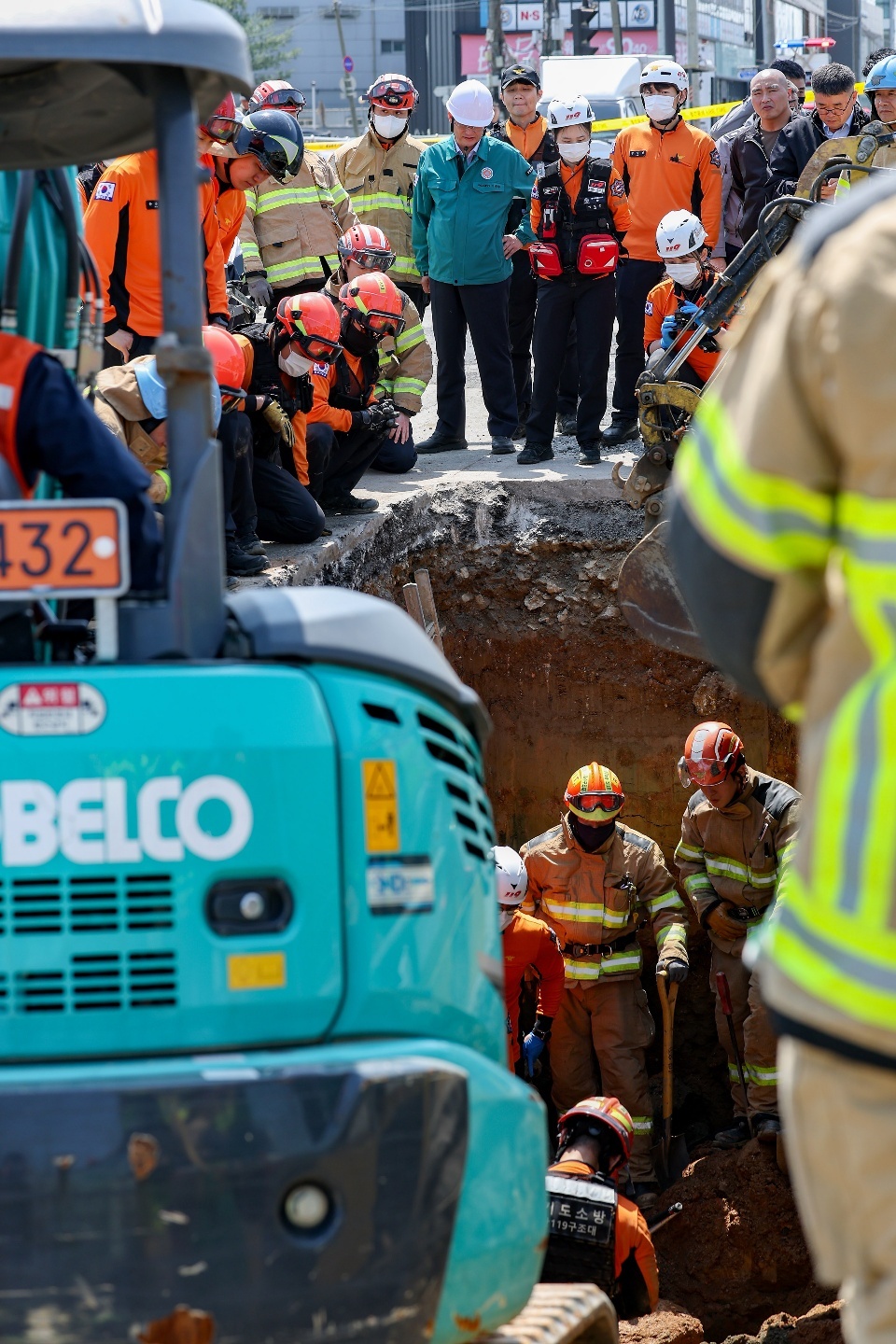매몰사고 구조현장 (사진제공= 고양시)