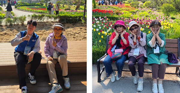 어르신들의 표정은 따스한 봄날의 햇살처럼 환했다.