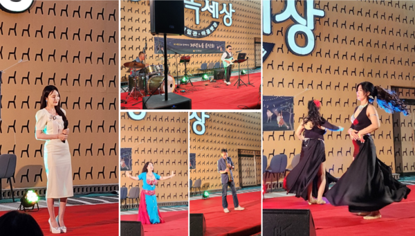 작년 5월에 열린 제2회 '저녁노을 음악회' 참가자들.