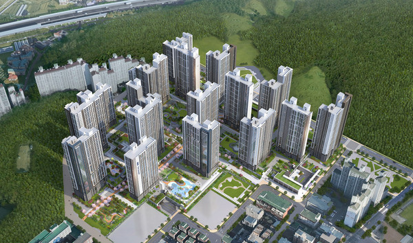 고양 더샵포레나 조감도.