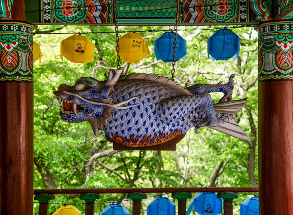 진주 청곡사 범종각 내 목어. Ⓒ최우성