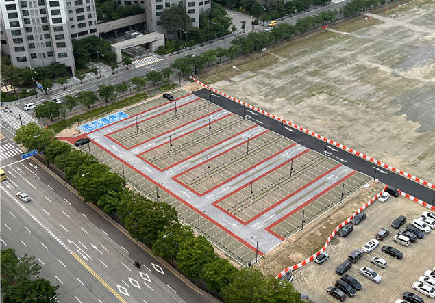 189면 규모의 GTX-A 킨텍스역 임시 공영주차장