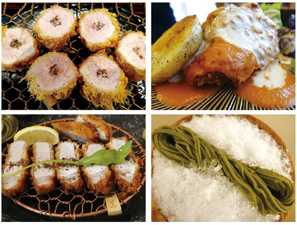 (위 사진)'정돈' 홍대점의 안심돈카츠(왼쪽)와 상수역 시절의 사모님돈가스.(아래 사진)고양시 일산 '만돈'의 로스카츠(왼쪽)와 서울역 뒤 '오제제'의 말차 자루우동.