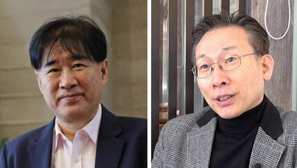 '작가와 함께 하는 시민문학콘서트' 첫 순서에 초청된 방현석 소설가(왼쪽)와 7월 콘서트의 주인공 박선욱 작가. 