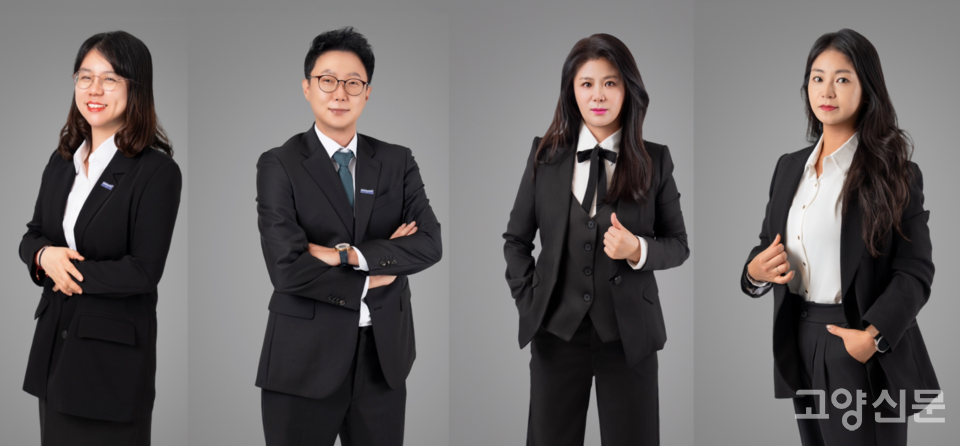 (왼쪽부터) 구미애, 김규태, 정나영, 김영미 부지점장. 이들 또한 매일 '맨투맨' 교육으로 신입 직원들의 빠른 정착을 돕고 있다.